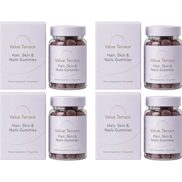 Value Terrace 4 Hair, Skin & Nails Gummies