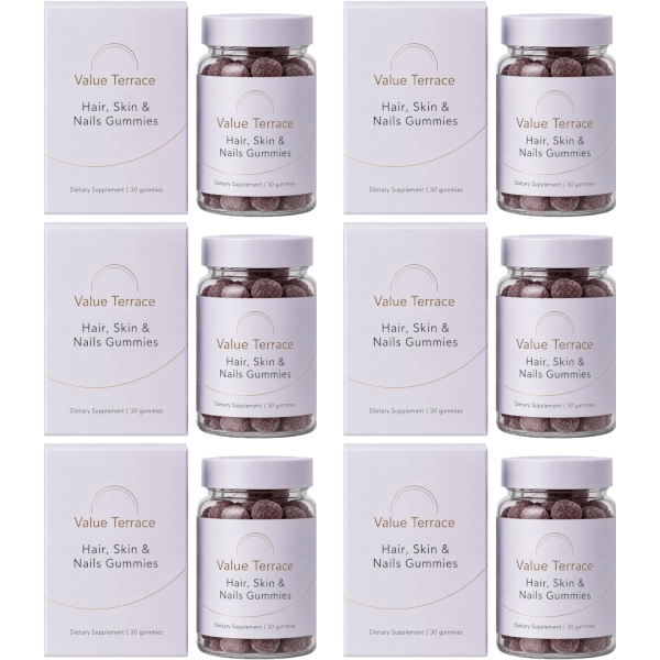 Value Terrace 6 Hair, Skin & Nails Gummies